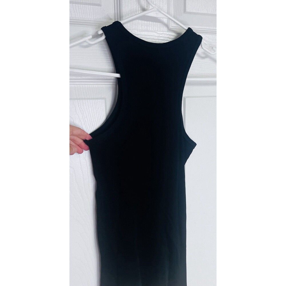 Goldsign Women’s XS Black Knitted Ribbed Tank Top Retail $158